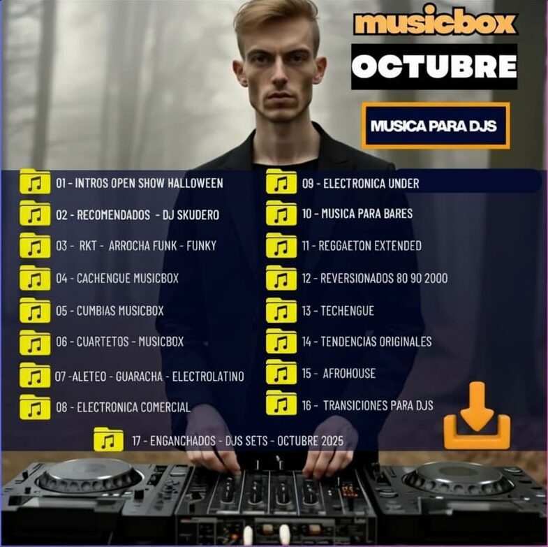 Pack de música para DJs Octubre 2025 en formato MP3 320kbps - ServicioDJs